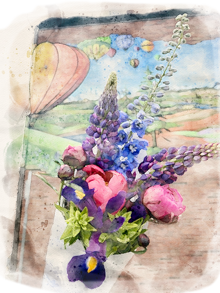 Bright and beautiful flowers add vibrant colors to the diverse vendor offerings at the Woodinville Farmers Market.